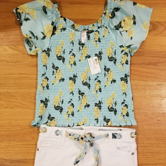 Justice Other - Girls Justice shirt and matching short set